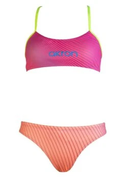 Akron Girls Belari Swim Bikini - Pink -Swim Equipment Shop 911 1001 01 1