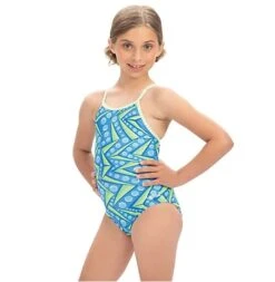 Uglies Girl's Zenon Print Keyhole Swimsuit -Swim Equipment Shop 9610zenon 964 1
