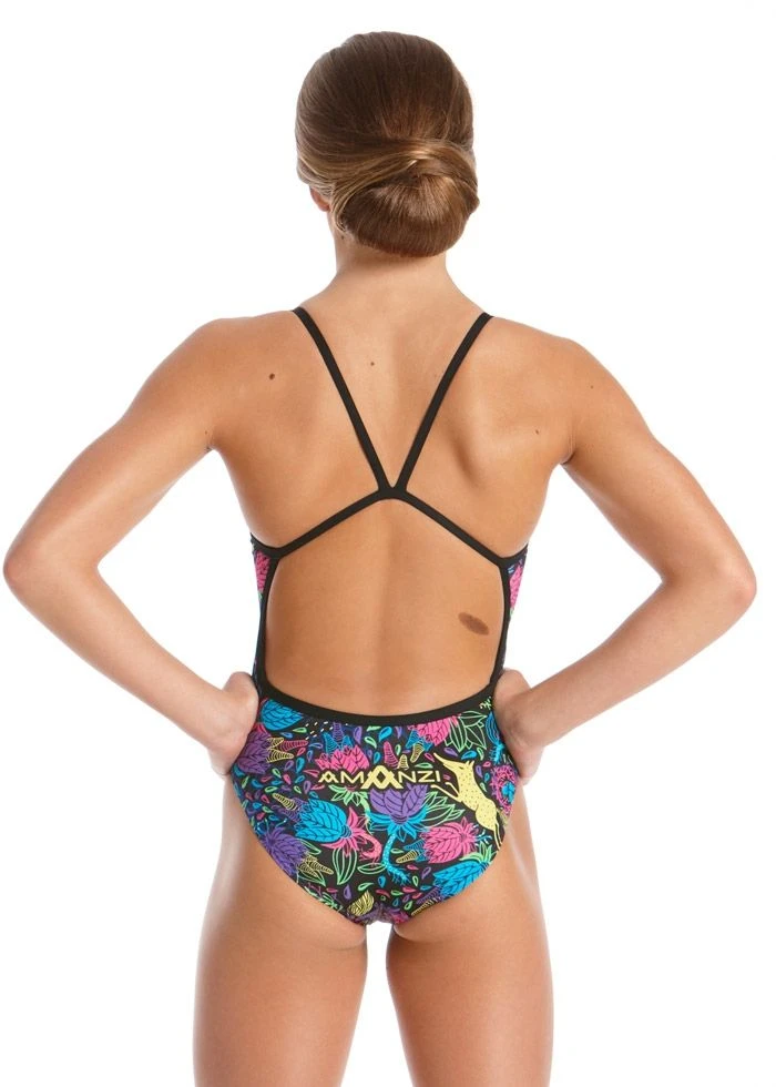 AMANZI Girls Wild Aster Swimsuit 4 AMANZI Girls Wild Aster Swimsuit - Image 2