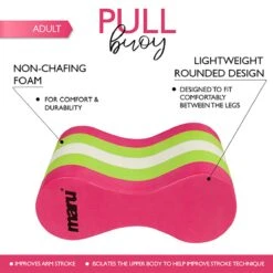 Maru Pull Buoy - Pink / Lime / White -Swim Equipment Shop at6092 br c d2 4