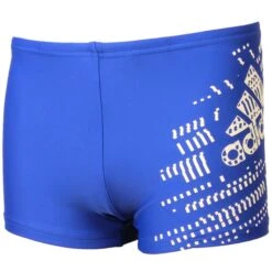Adidas Boys Performance Swim Boxers - Royal / White