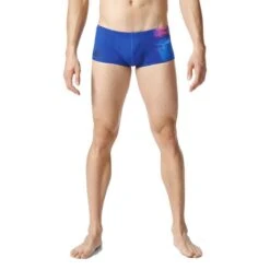 Adidas Boys Graphic Aquashorts - Collegiate Navy / Shock Blue -Swim Equipment Shop ay2814 21 model 1