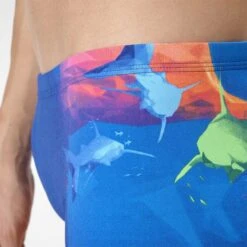 Adidas Boys Graphic Aquashorts - Collegiate Navy / Shock Blue -Swim Equipment Shop ay2814 43 detail 1