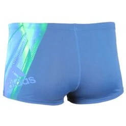 Adidas Boys Graphic Swim Boxers - Shock Blue 13 Adidas Boys Graphic Swim Boxers - Shock Blue -Swim Equipment Shop ay2828 back 1