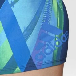 Adidas Boys Graphic Swim Boxers - Shock Blue 19 Adidas Boys Graphic Swim Boxers - Shock Blue -Swim Equipment Shop ay2828 41 detail 1
