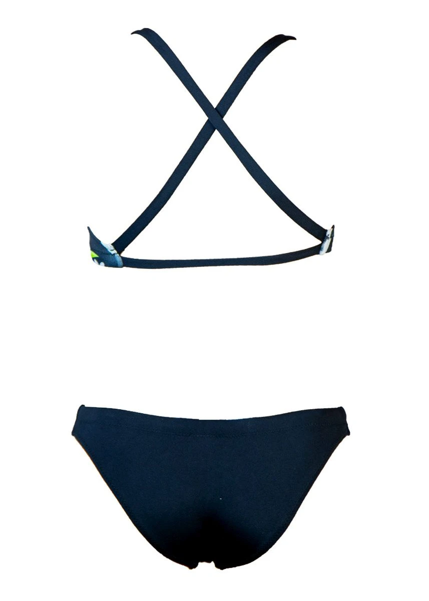 Aquarapid Girl's Panda Bikini - Black/Multi 4 Aquarapid Girl's Panda Bikini - Black/Multi - Image 2