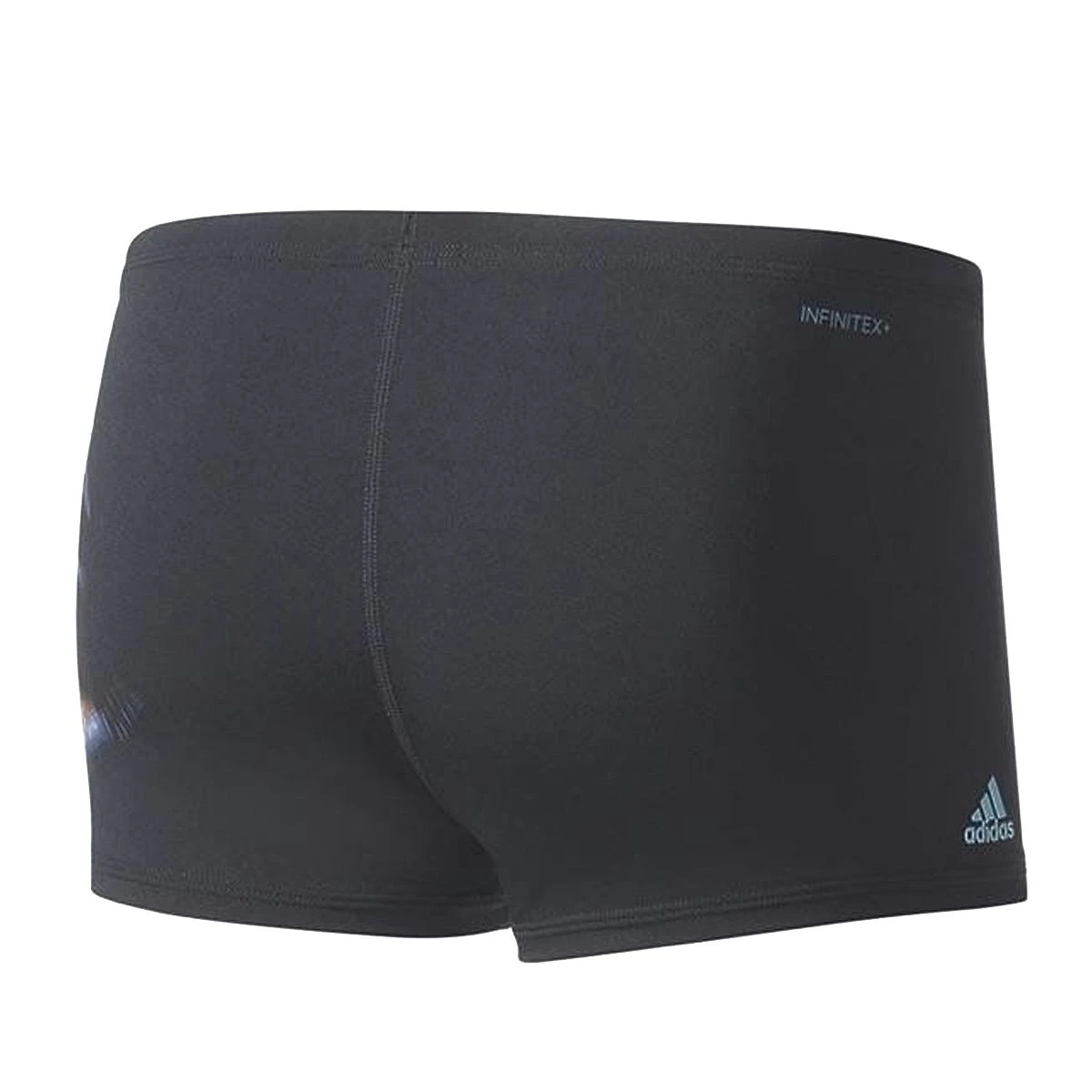Adidas Boys Infinitex+ Swim Boxer - Black / Energy Blue 4 Adidas Boys Infinitex+ Swim Boxer - Black / Energy Blue - Image 2