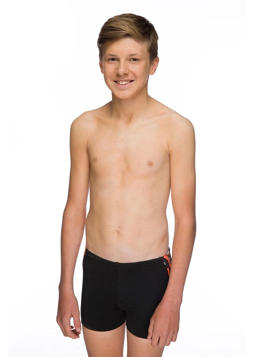 Maru Boys Lookout Pacer Panel Swim Shorts - Orange 5 Maru Boys Lookout Pacer Panel Swim Shorts - Orange - Image 3