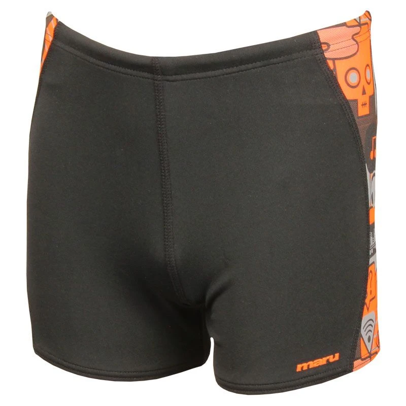 Maru Boys Lookout Pacer Panel Swim Shorts - Orange 3 Maru Boys Lookout Pacer Panel Swim Shorts - Orange