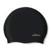 Dolfin Solid SIlicone Cap - Black -Swim Equipment Shop cap 8
