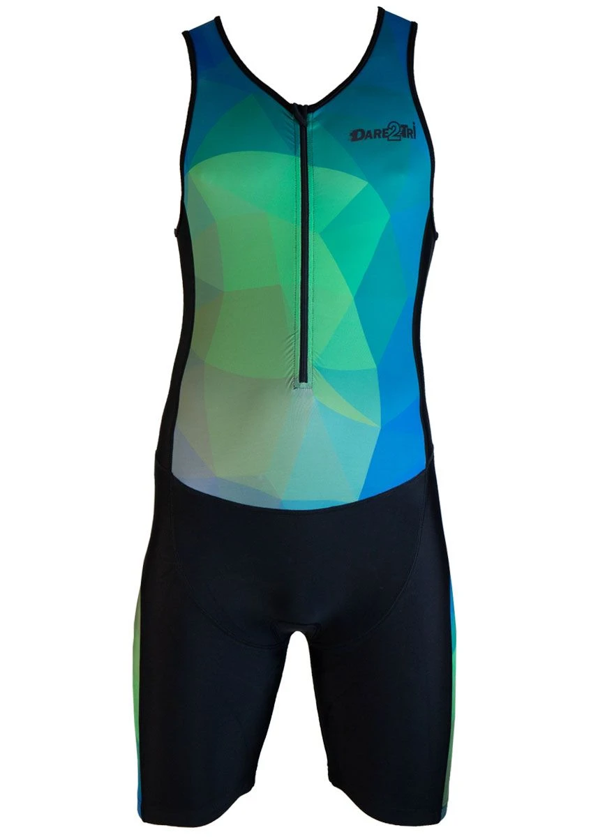 Dare2Tri Men's Ltd Funky Tri-suit - Black / Green 6 Dare2Tri Men's Ltd Funky Tri-suit - Black / Green - Image 4