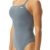 TYR Girl's Solid DiamondFit Swimsuit - Dark Grey 2 TYR Girl's Solid DiamondFit Swimsuit - Dark Grey -Swim Equipment Shop ddrf7 905 1