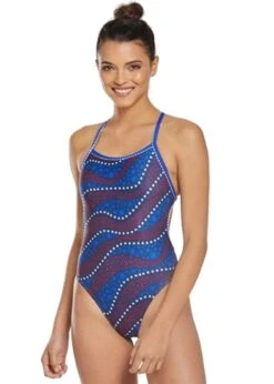 Uglies Revibe Girl's Americana Print Tie Back Swimsuit -Swim Equipment Shop dolfin 22