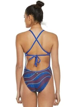 Uglies Revibe Girl's Americana Print Tie Back Swimsuit -Swim Equipment Shop dolfin 24