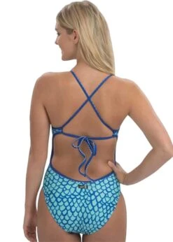 Uglies Sirena Tie Back Swimsuit - Blue -Swim Equipment Shop dolfin 5 1 1