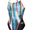 MP Michael Phelps Girl's Jazz Racerback Swimsuit -Swim Equipment Shop elite training suit jazz rb l women black lining sw3749901 01 side