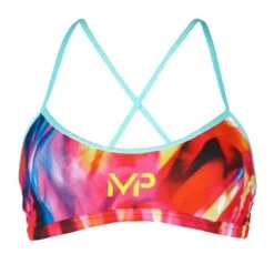 MP Michael Phelps Girl's Rumba Two Piece Swim Bikini Top -Swim Equipment Shop elite training suit rumba 2 piece top women black liner sw3659999 02 front 2