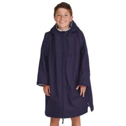 Finden & Hales Kids All Weather Robe - Navy Blue