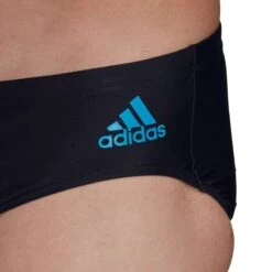 Adidas Mens Badge Swim Trunk - Black / Blue -Swim Equipment Shop fj4698 1