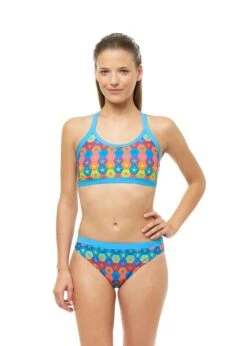 Maru Girls Superstars Pacer Training Swim Bikini - Turquoise -Swim Equipment Shop fs8010
