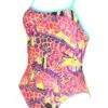 Maru Girls Neon Giraffe Swimsuit -Swim Equipment Shop girls neon giraffe front gk6533
