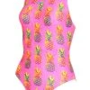 Maru Girls Pineapple Swimsuit 2 Maru Girls Pineapple Swimsuit -Swim Equipment Shop girls pineapple front gk6544
