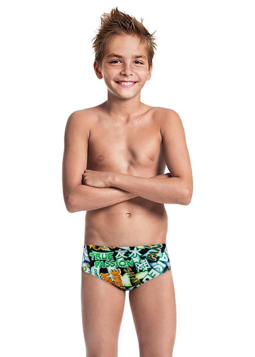 Jaked Boy's American Manga Briefs - Black 3 Jaked Boy's American Manga Briefs - Black