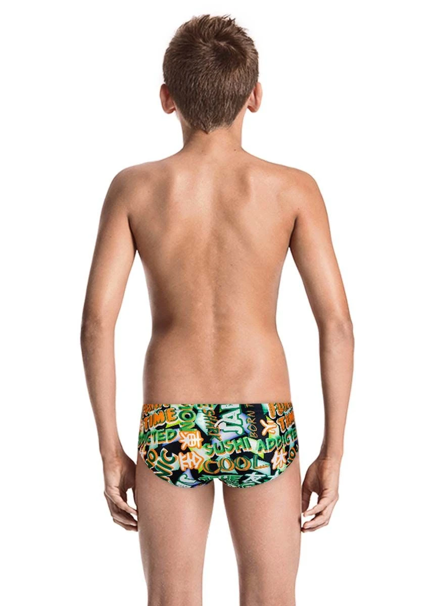Jaked Boy's American Manga Briefs - Black 4 Jaked Boy's American Manga Briefs - Black - Image 2