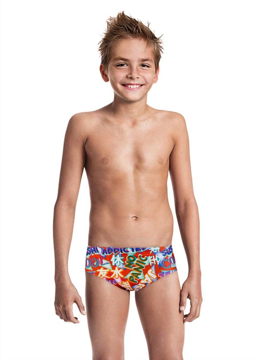 Jaked Boy's American Manga Briefs - Red 3 Jaked Boy's American Manga Briefs - Red