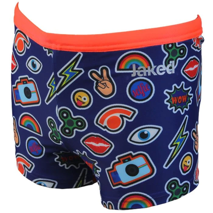 Jaked Boys Millenials Swim Shorts - Blue 3 Jaked Boys Millenials Swim Shorts - Blue