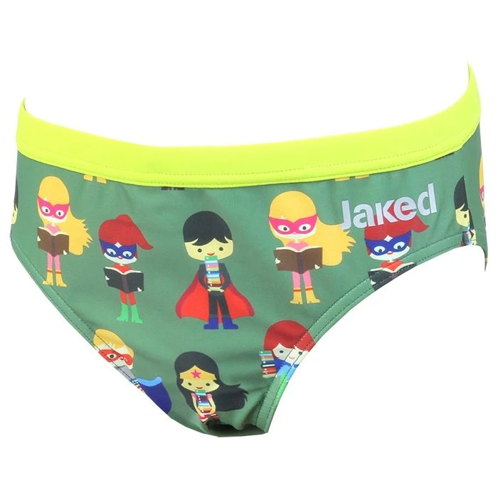 Jaked Boys Superheroes Brief - Military Green 3 Jaked Boys Superheroes Brief - Military Green