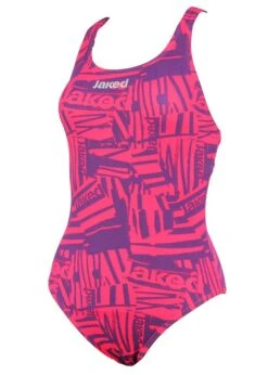 Jaked Girls Zebra Swimsuit - Pink