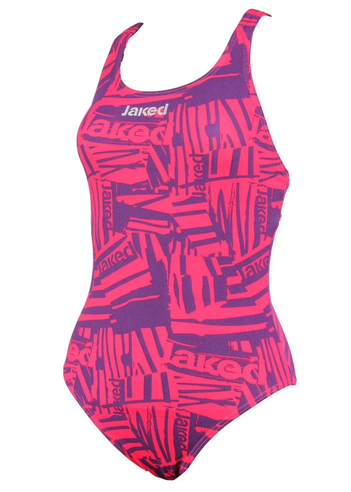 Jaked Girls Zebra Swimsuit - Pink 3 Jaked Girls Zebra Swimsuit - Pink