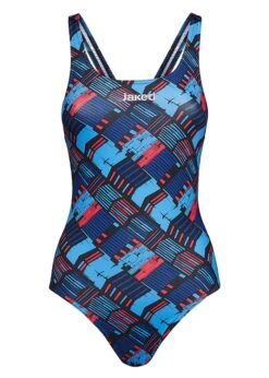Jaked Girls' Track Swimsuit - Blue / Pink