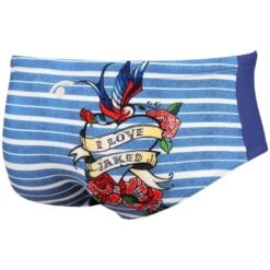 Jaked Boys Love Swim Trunks - Blue -Swim Equipment Shop jctku09004 denim back