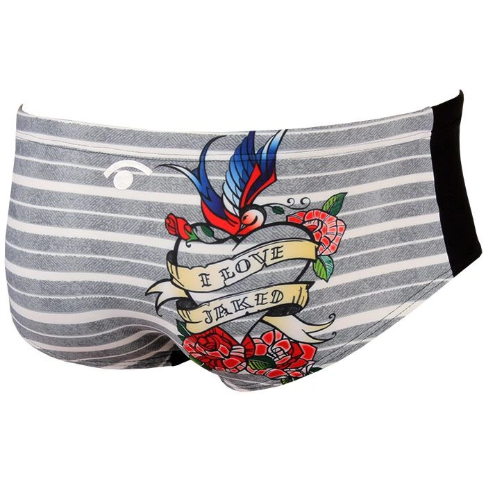 Jaked Boys Love Swim Trunks - Black 4 Jaked Boys Love Swim Trunks - Black - Image 2