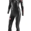Orca Women's 3.8 Fullsleeve Tri Wetsuit - Black / Orange -Swim Equipment Shop jvn8tt01 front
