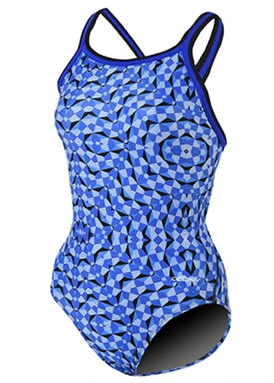 Dolfin Girls Optik Costume - Blue 3 Dolfin Girls Optik Costume - Blue