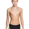 Mad Wave Boy's Brave Swim Shorts - Black / Yellow -Swim Equipment Shop m0289 02 6 z6w brave 1