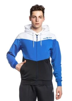 Mad Wave Pro Track Jacket - White / Blue / Black