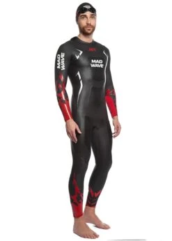 Mad Wave Men's Jet Wetsuit - Black / Red 11 Mad Wave Men's Jet Wetsuit - Black / Red -Swim Equipment Shop m2018 01 6 05w men jet 2