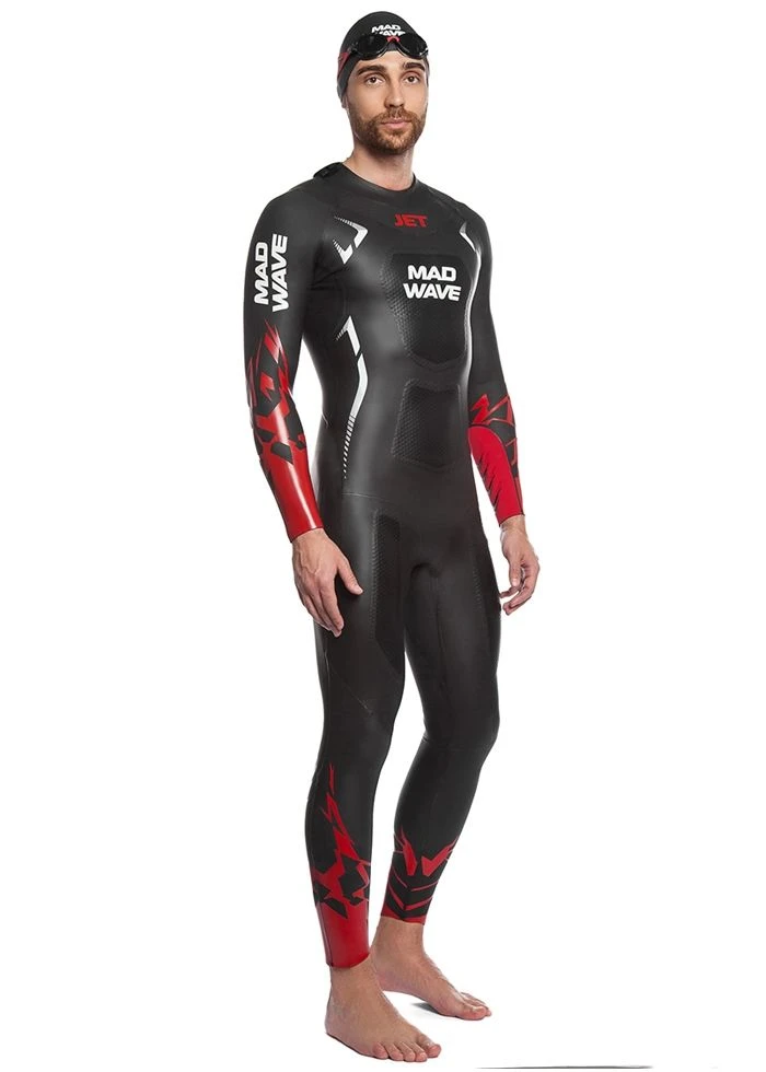 Mad Wave Men's Jet Wetsuit - Black / Red 6 Mad Wave Men's Jet Wetsuit - Black / Red - Image 4