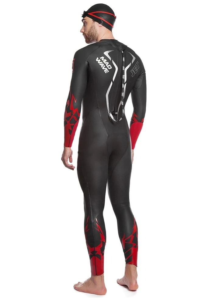 Mad Wave Men's Jet Wetsuit - Black / Red 5 Mad Wave Men's Jet Wetsuit - Black / Red - Image 3