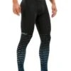 2XU Men's Power Recovery Compression Tights - Black/Denim 1 2XU Men's Power Recovery Compression Tights - Black/Denim -Swim Equipment Shop ma4417b blk dnm 00