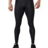 2XU Men's Accelerate Compression Tights - Black/Arrow Stripe Nero