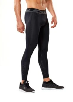 2XU Men's Accelerate Compression Tights - Black/Nero -Swim Equipment Shop ma4476b blk nro 2