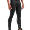 2XU Men's MCS X Training Competition Tights - Black/Denim 1 2XU Men's MCS X Training Competition Tights - Black/Denim -Swim Equipment Shop ma5365b blk dnm 00