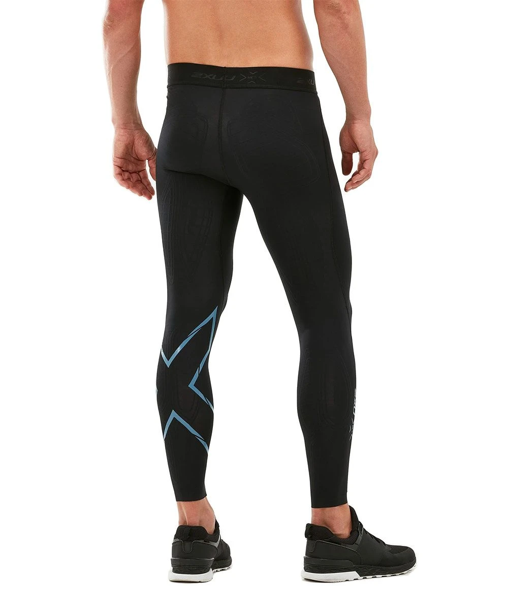 2XU Men's MCS X Training Competition Tights - Black/Denim 4 2XU Men's MCS X Training Competition Tights - Black/Denim - Image 2