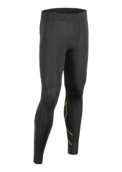 2XU Men's MCS X Training Competition Tights - Black/Gold -Swim Equipment Shop ma5365b blk gld 00