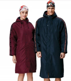 Yingfa 023-3 Swim Parka - Maroon -Swim Equipment Shop maroon swim parka 1